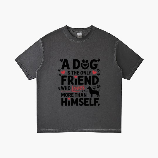 Dog Best Friend Love Quote Design Gradient T Shirts