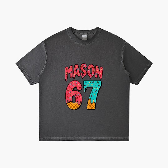 Mason 67 Ice Cream Cute Meme Six Seven Gradient T Shirts