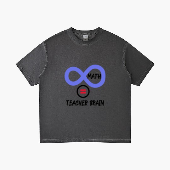 Teacher brain = ∞ math Algebra Teacher Gradient T Shirts