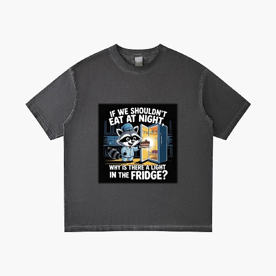 Light in the Fridge Funny Midnight Snack Quote Gradient T Shirts