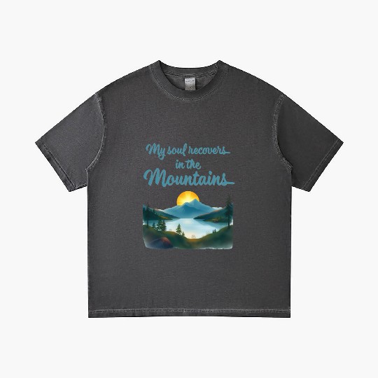 Mountains and Sunrise Inspirational quote Gradient T Shirts