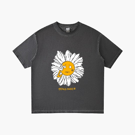 Peaceful Daisy Sunflowers Design Gradient T Shirts