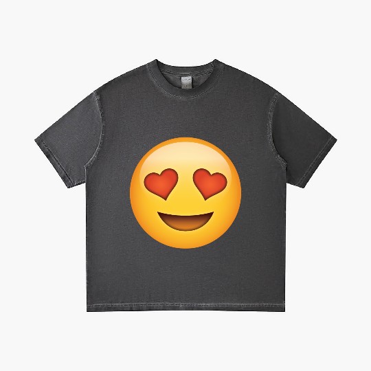 Valentine's Day I love You Heart Eyes Emoticon Gradient T Shirts