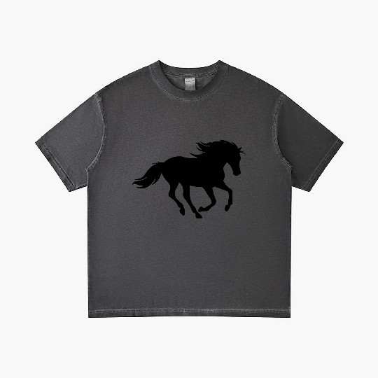 Horses, horse, riding, pony, cowboy, trot, Gallop Gradient T Shirts