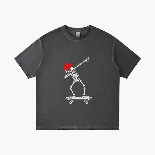 Dab dabbing skeleton skateboard skater Gradient T Shirts
