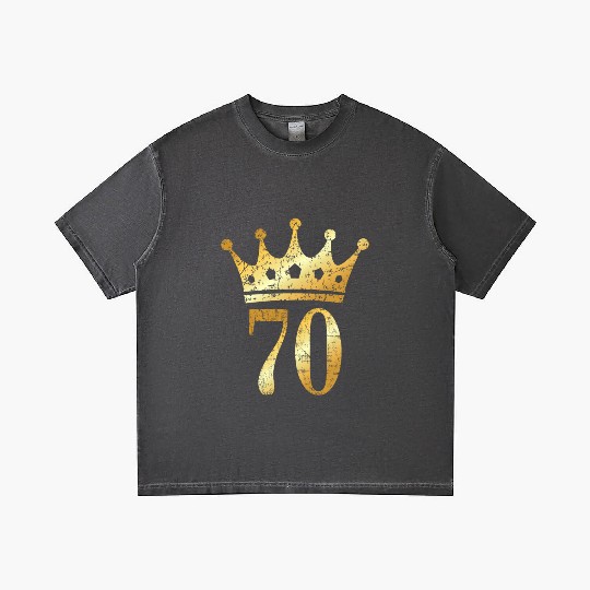 70th Birthday & Anniversary Crown (Golden-Yellow) Gradient T Shirts