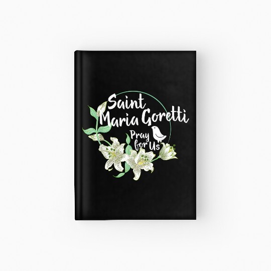 St. Maria Goretti Purity Catholic Saints Lily Symb Hardcover Journal
