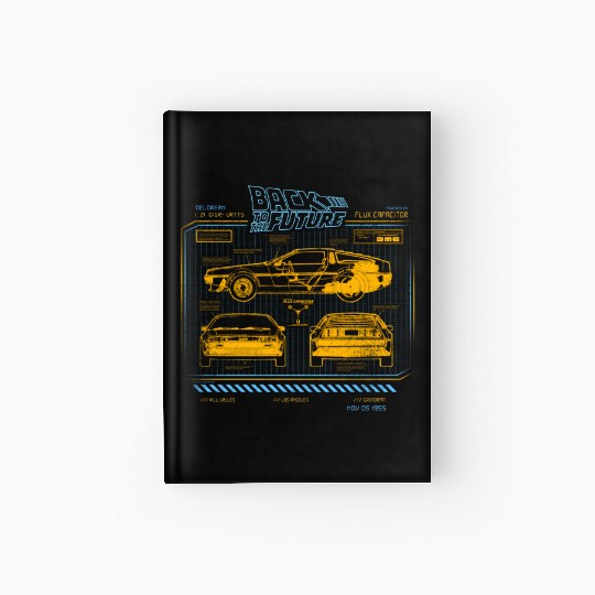 Back To The Future 35Th Anniversary Delorean Hardcover Journal