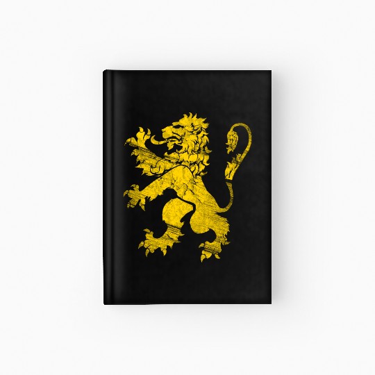 Gold Lion Rampant Hardcover Journal
