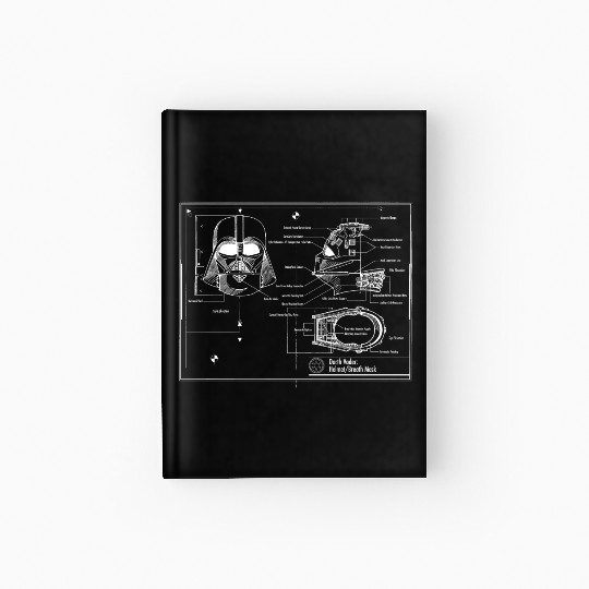 darth vader star wars blueprint Hardcover Journal