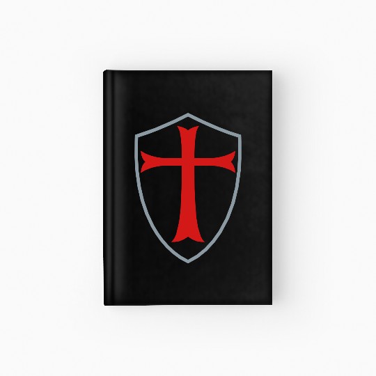 knights templar shield Hardcover Journal