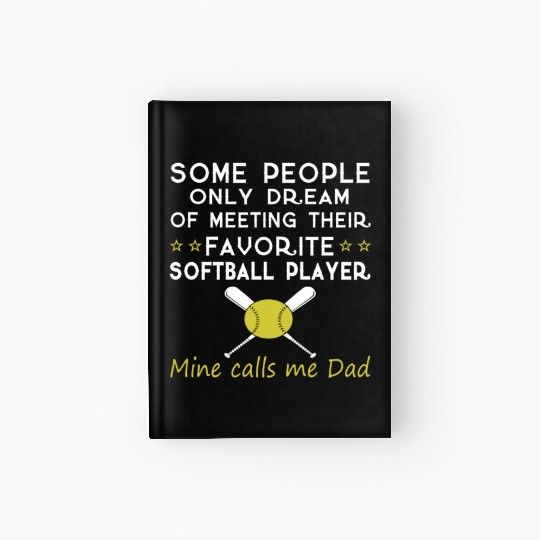 SOFTBALL DAD Hardcover Journal