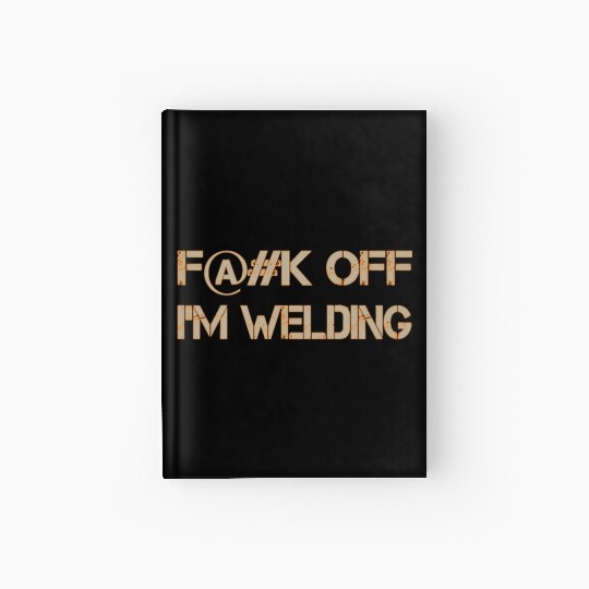 Fuck Off Tan-Orange Hardcover Journal