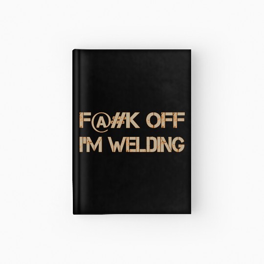Fuck Off Tan-Orange Hardcover Journal