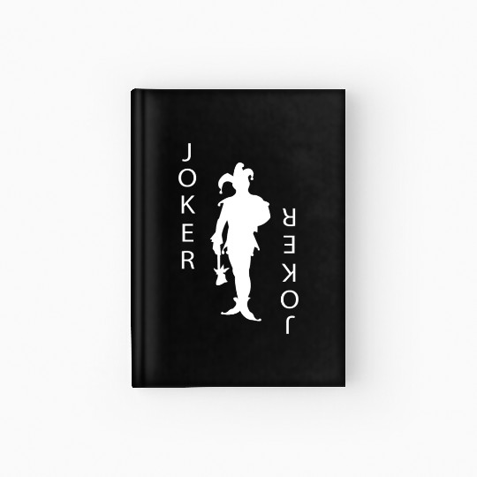 Joker Playing Card Gambling Hardcover Journal