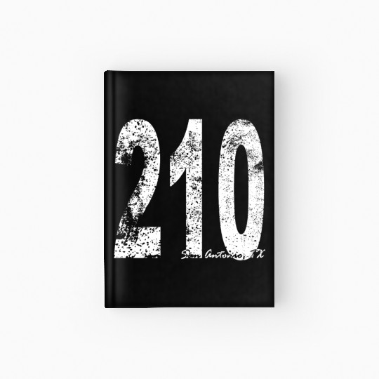 Vintage San Antonio Area Code 210 Hardcover Journal