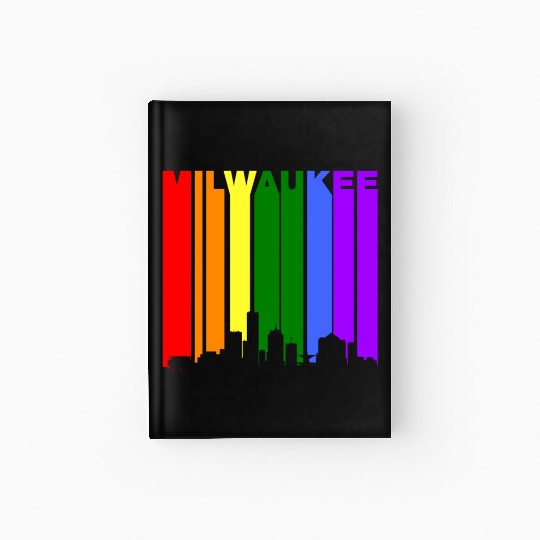 Milwaukee Wisconsin Rainbow LGBT Gay Pride Hardcover Journal