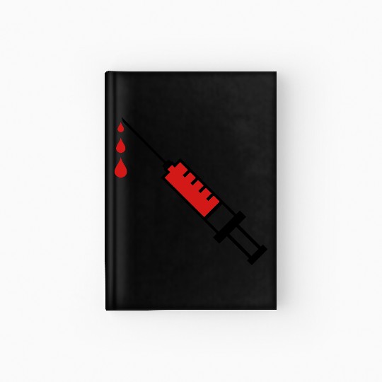 doctor syringe blood hospital Hardcover Journal