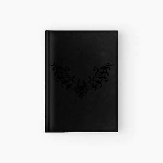 Filigree bat illustration Hardcover Journal