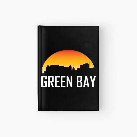 Green Bay Wisconsin Sunset Skyline Hardcover Journal