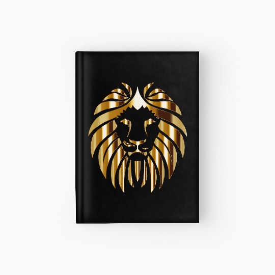 Gold lion Hardcover Journal