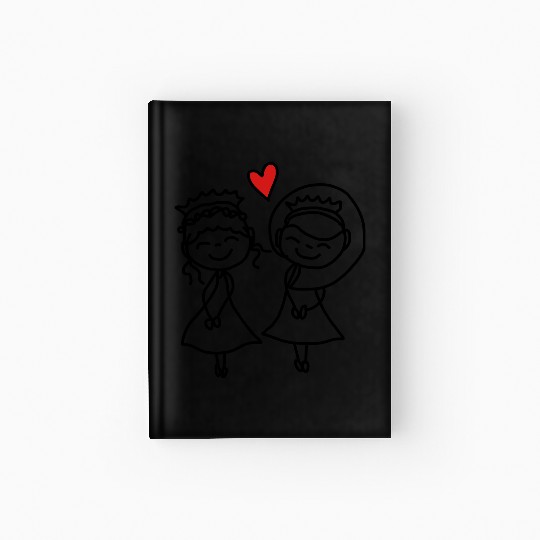 gay couple Hardcover Journal