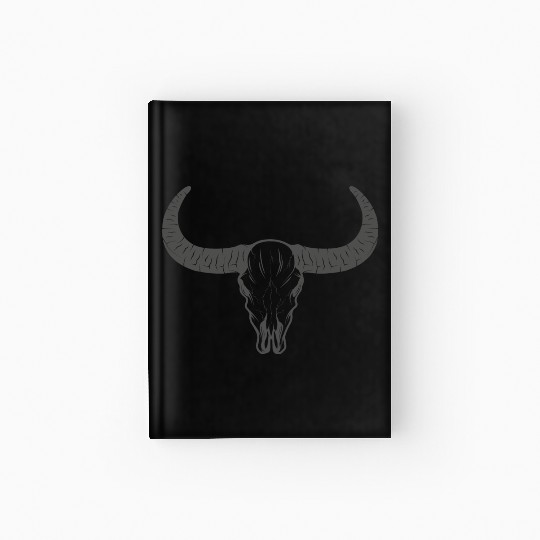 buffalo skull Hardcover Journal