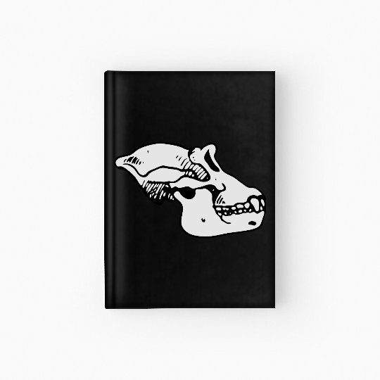 ape skull Hardcover Journal