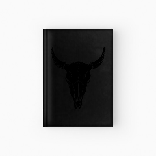 buffalo skull Hardcover Journal