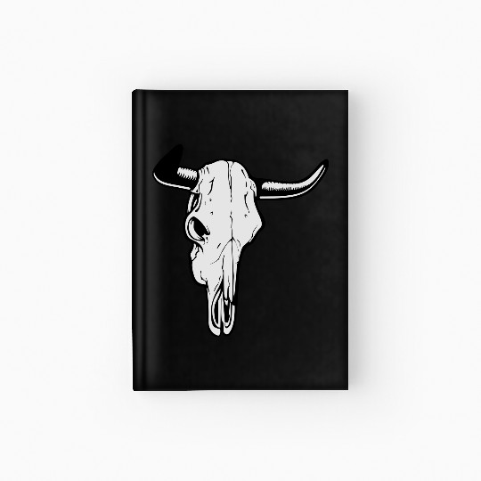 buffalo skull Hardcover Journal