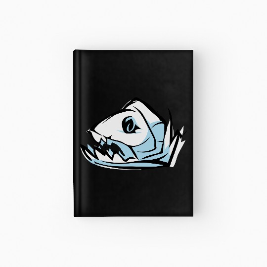 fish skeleton Hardcover Journal