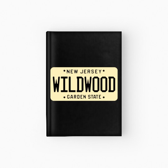 Wildwood New Jersey License Plate Hardcover Journal