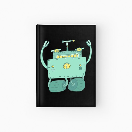 07 robot 15 png vectorstock 4842445 Hardcover Journal