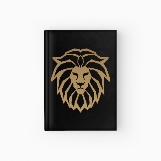 lion head gold Hardcover Journal