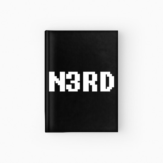 8 Bit Nerd Hardcover Journal