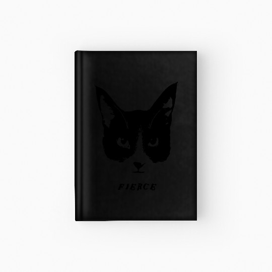 Fierce Cat Face Hardcover Journal