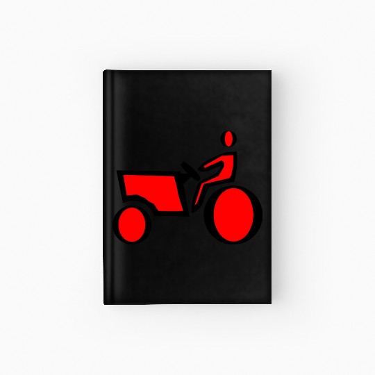 farmer gardener gardening scarecrow tractor38 Hardcover Journal