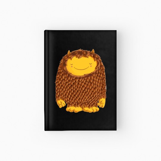 Friendly Brown Monster Hardcover Journal