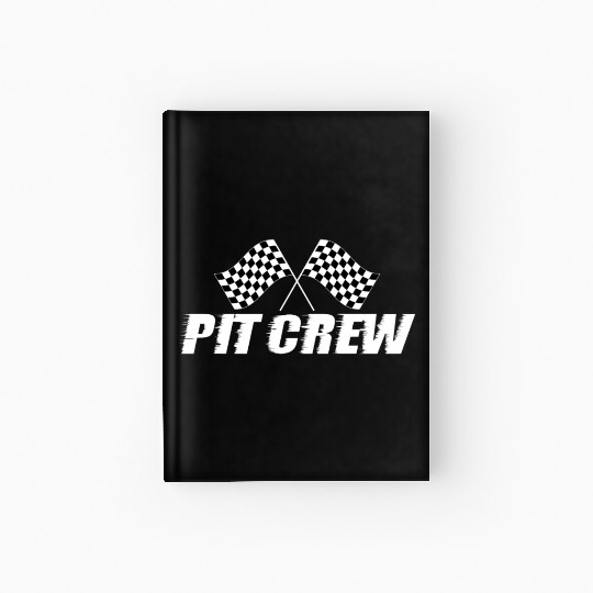 Pit Crew Racing Team Sports Racers Track Pit Stops Hardcover Journal