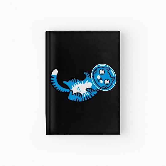 Space cat Hardcover Journal