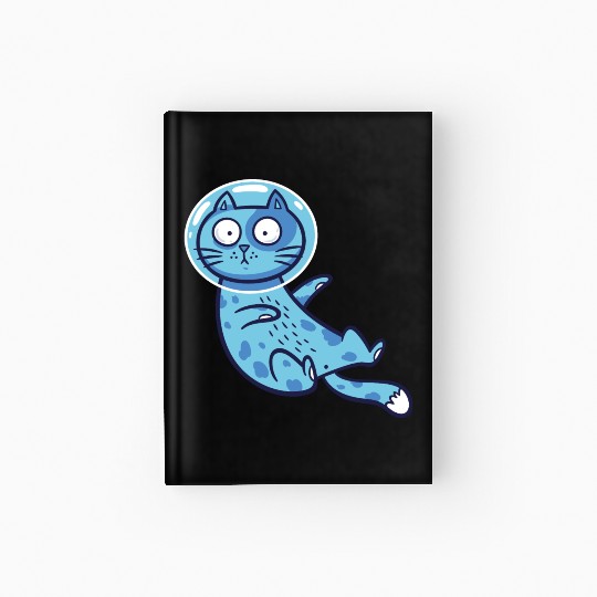 Space cat Hardcover Journal