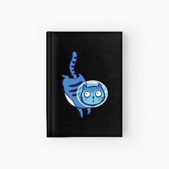 Space cat Hardcover Journal