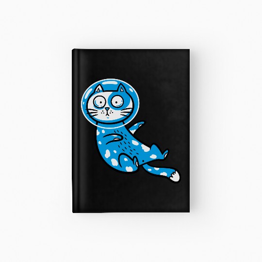 Space cat Hardcover Journal