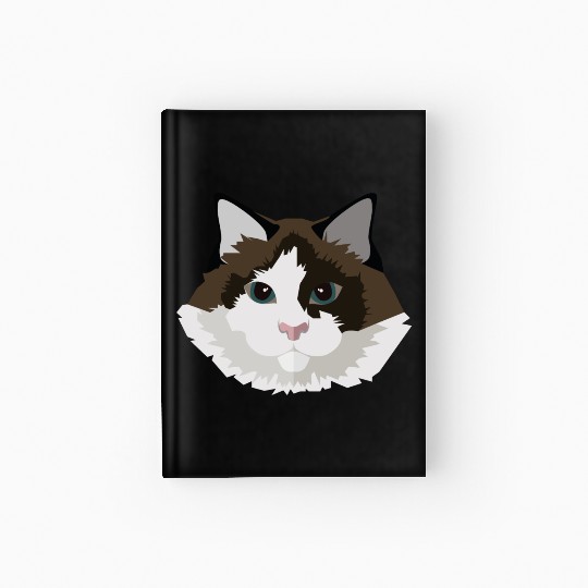 Cat face Hardcover Journal