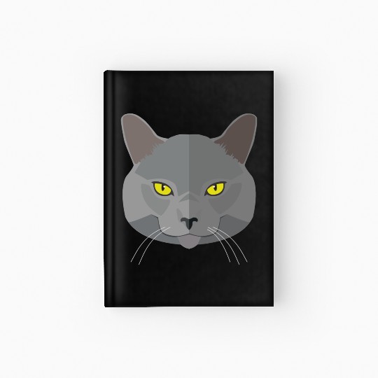 Cat face Hardcover Journal
