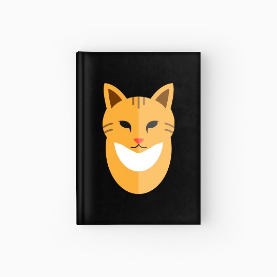 Cat face Hardcover Journal