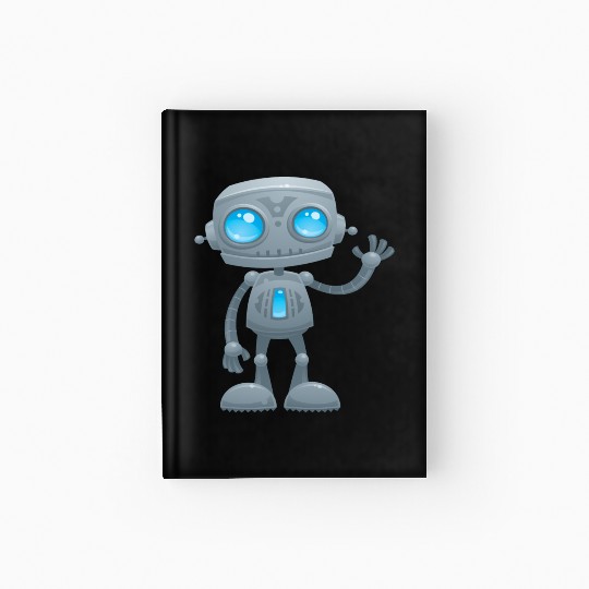 Waving Robot Hardcover Journal