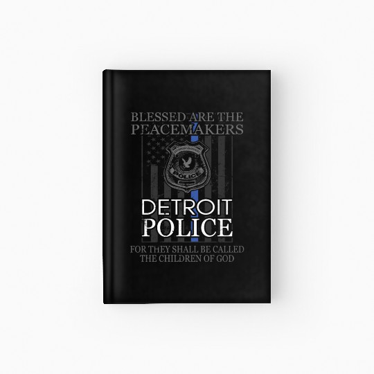 Detroit Police Support Saint Michael Police Officer Prayer Hardcover Journal