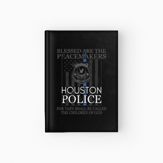 Houston Police Support Saint Michael Police Officer Prayer Hardcover Journal