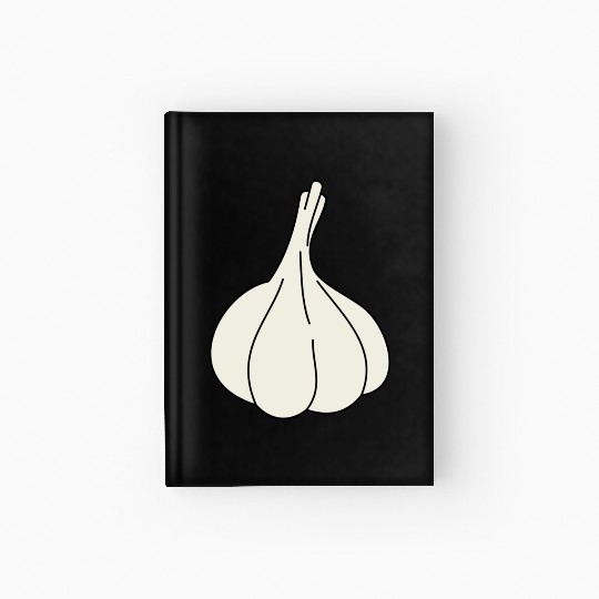 garlic knoblauch veggie vegetable gemuese2 Hardcover Journal